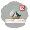 Light Grey Suede Mat Board for 7x7 Frames - Circle Opening for 4x4 Photos